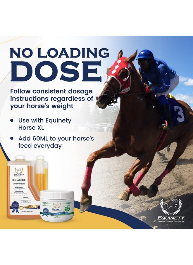 Equinety Ultimate OEC - Horse Supplements & Hoof Supplements for Horses - Omega 3 with Flax Seed, Horse Oil, Vitamin E for Horses & Coat Defense for Horses - Vet-Approved Horse Joint Supplement & Hoof Oil  - Image 5