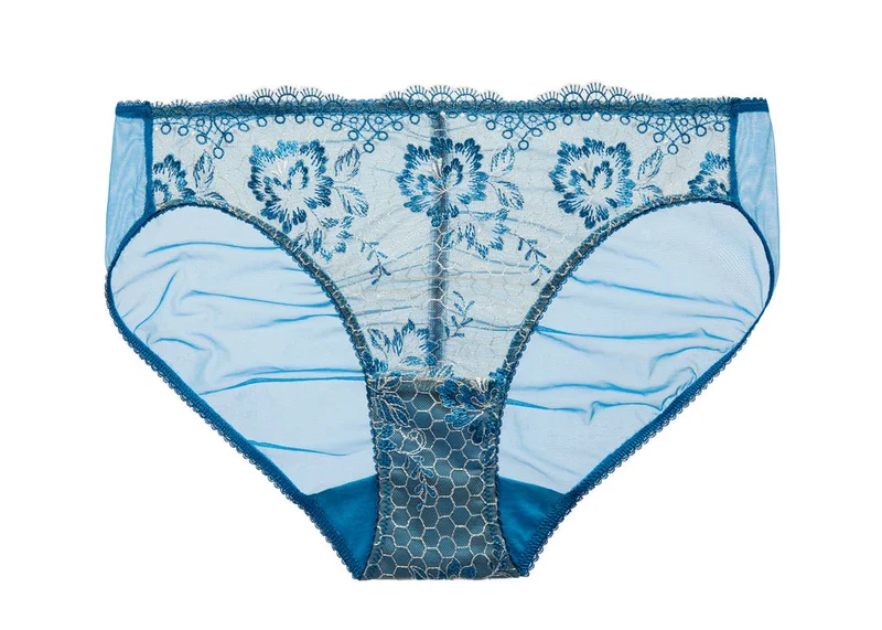 Dita Von Teese Dita Von Teese Evelina Lace Bikini Blue