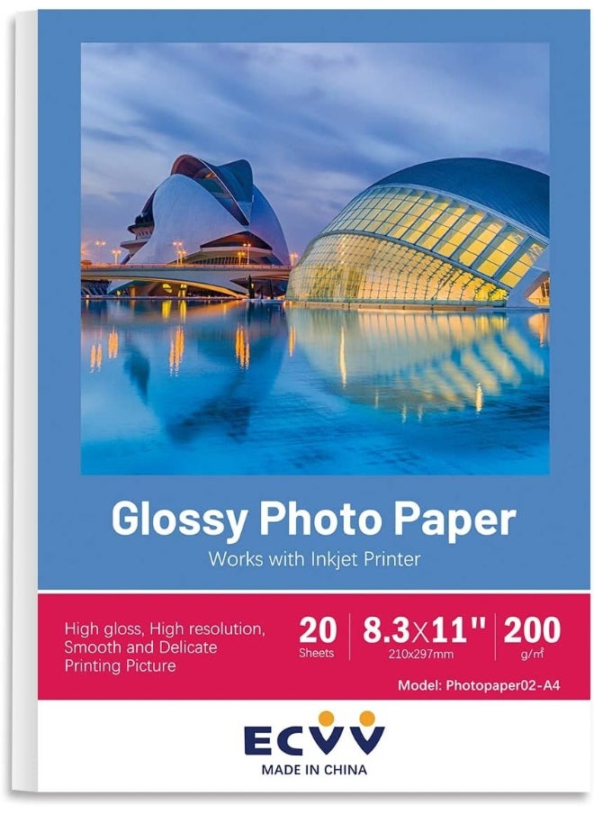 ECVV Glossy Photo Paper for Inkjet Printer  - Image 1