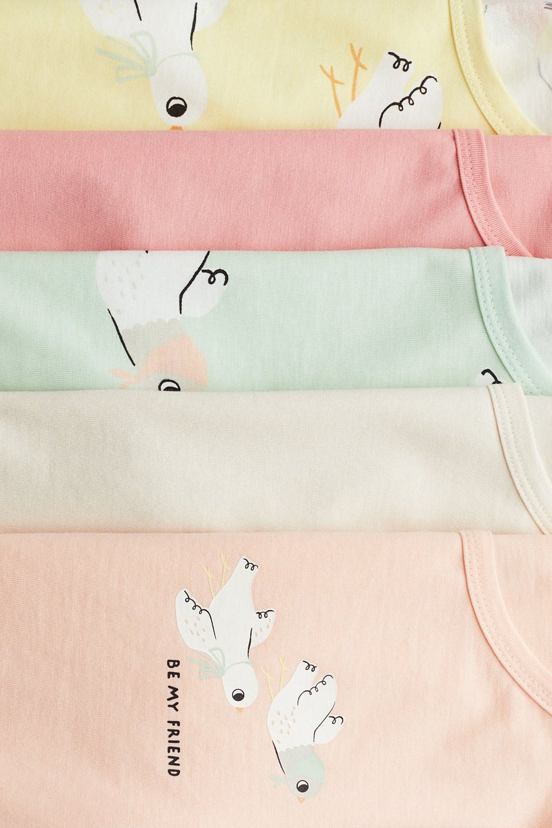 H&M 5-Pack Cotton Jersey Tops - Image 2