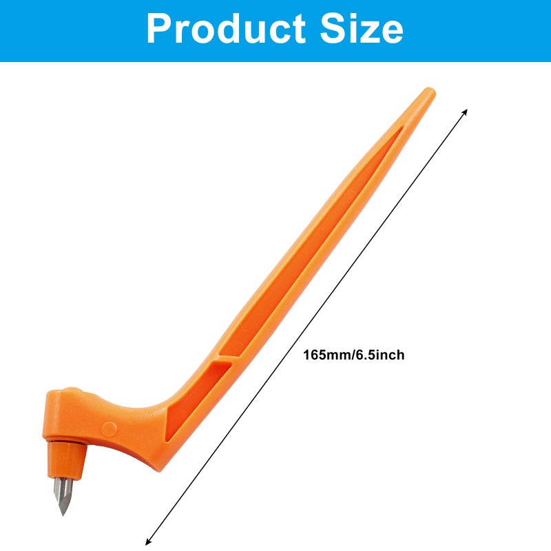 Moicstiy Craft Cutting Tools Pen  Craft Cutting Knives With 3 Different 360 Degree Rotating Blades Stainless Steel Cutter Pen For Stencils Scrapbooks Diy Crafts (Orange) - Image 3
