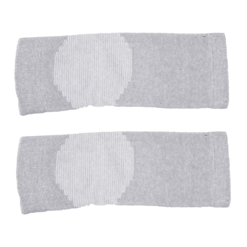 Gray Ankle Brace Compression Sleeves 2 Pack Support For Sports Fitness Workout Men Women - Image 2