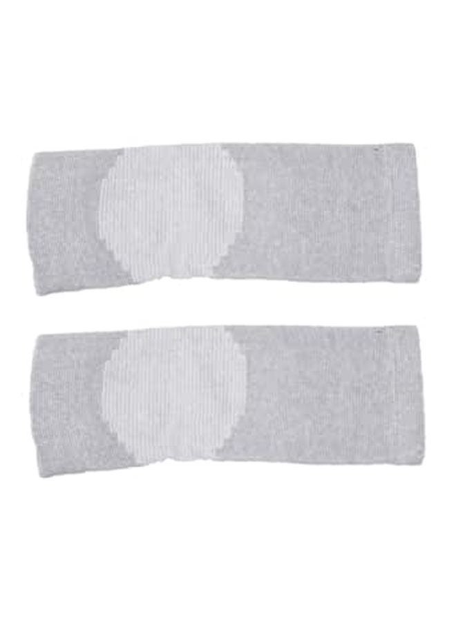 Gray Ankle Brace Compression Sleeves 2 Pack Support For Sports Fitness Workout Men Women - Image 1