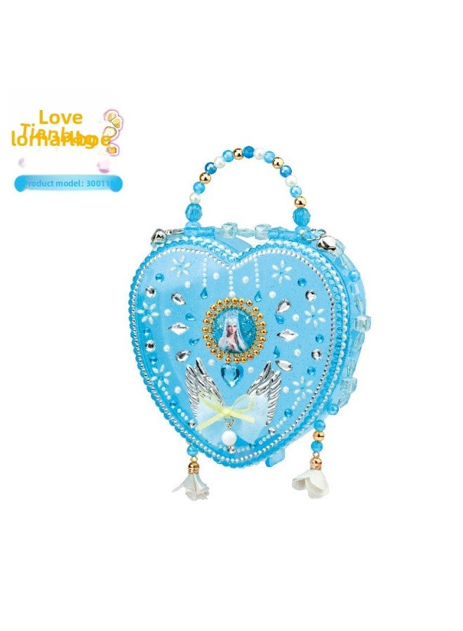 Ye Luoli Love Handbag Ice Princess Satchel Backpack Girls Creative Handmade Toys-Color:Love Handbag-ice Princess - Image 1