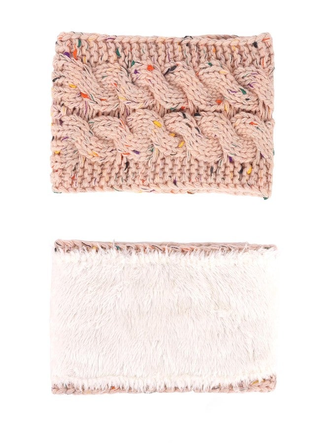 ACO-UINT 4 Pack Fleece-Lined Cable Knit Headbands for Women - Speckled Knit Hair Bands with Plush Lining, Headwear for Cold Weather, Hair Accessory for Daily Wear & Outdoor Activities and Chrismas Gifts - Image 4