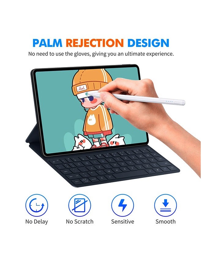 ستايلس قلم ستايلس الذكي بشاشة تعمل باللمس لأجهزة iOS وAndroid، قلم ستايلس قابل لإعادة الشحن ومتوافق مع هواتف وأجهزة لوحية Samsung Huawei - Image 4