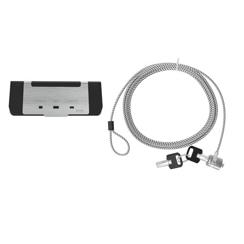 CTA Digital CTA Laptop & Tablet Cable Lock with Universal Metal Plate - Secure K-Slot Lock Laptops and Tablets Via Adhesive Lock - Laptops & Add-Ons - Image 1