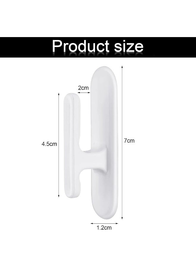 Blulu 4 Pieces Cord Safety Blind Pull Cord Twister Window Cord Wrap Cleats Blind Cord Holder Curtain Cord Wind Up Baby Child Proofing Window Gate Safety Adhesive Wall Hanging Hooks - Image 2