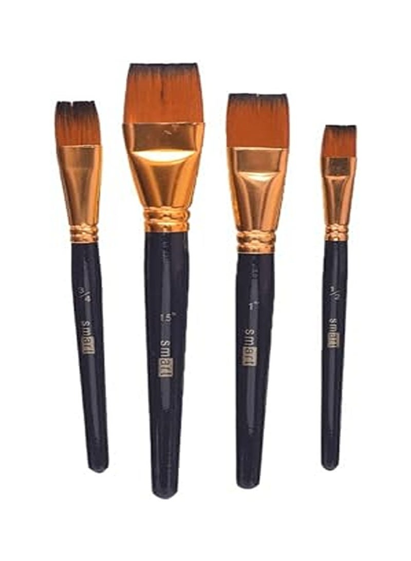 Smart 4 Piece Different Size Drawing Brushes Set  - Image 1