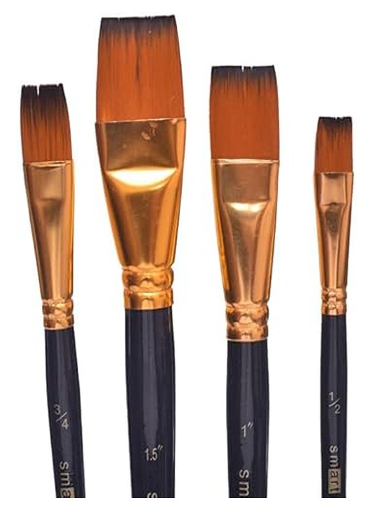 Smart 4 Piece Different Size Drawing Brushes Set  - Image 2
