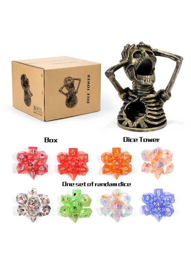 DNDND Skull Dice Tower, Coppe D&D Dice Rolling Tower for Dungeons and Dragons DND Tabletop Game and RPG Games (Copper) - Image 3