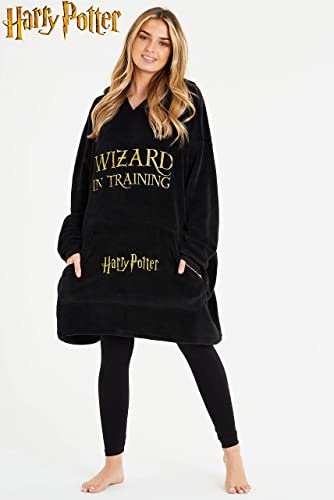 Harry Potter Oversized Blanket Hoodie Gifts for Women, Men, Adults Teens, Fleece Wearable Blanket with Hood and Pocket (Black) - Image 5