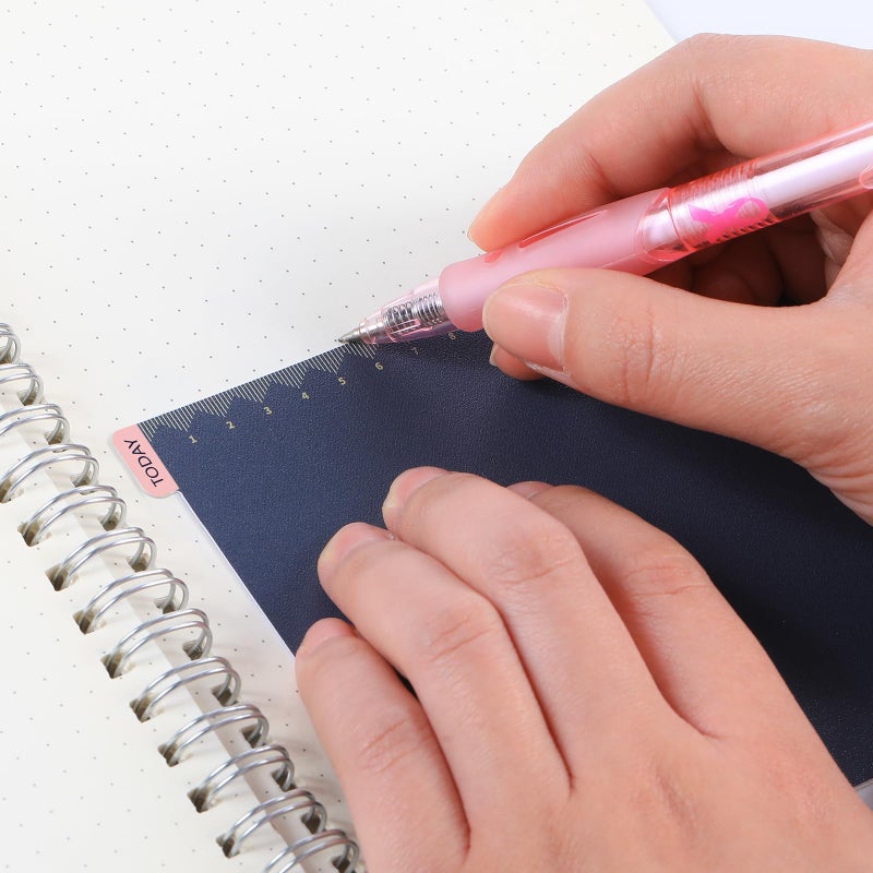 Thenshop 5 Pack A5 Navy Pencil Board Reusable Notebook Accessory, Flexibility Layout Grids Sturdy Cardboard with Ruler Scale - Image 3