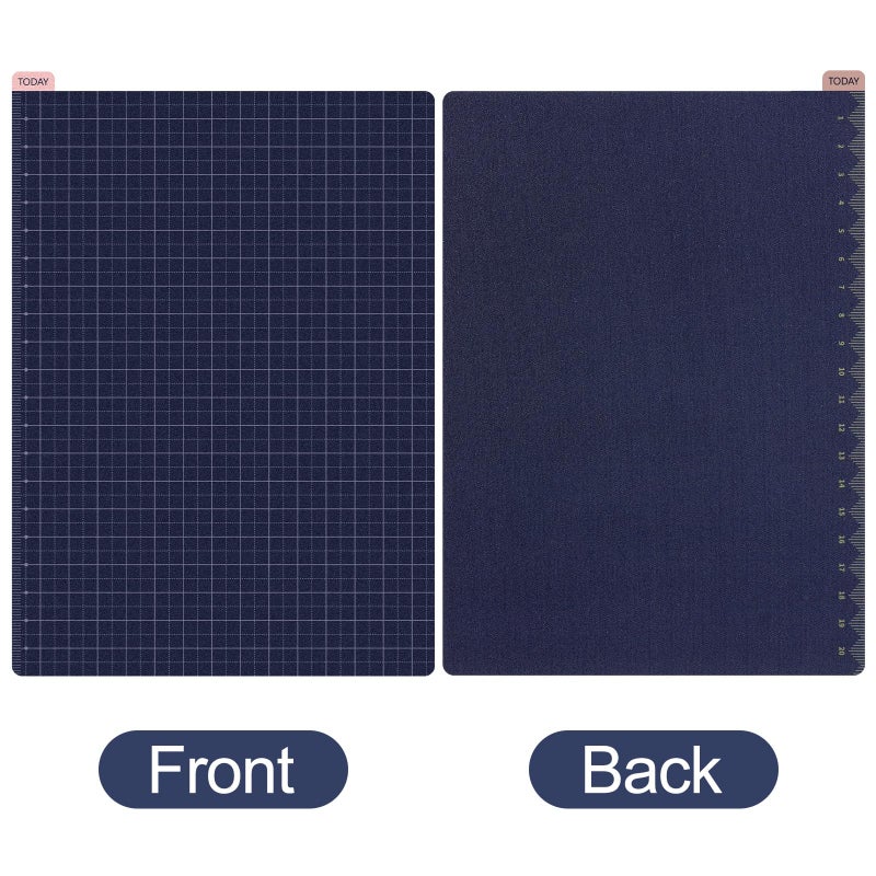 Thenshop 5 Pack A5 Navy Pencil Board Reusable Notebook Accessory, Flexibility Layout Grids Sturdy Cardboard with Ruler Scale - Image 4