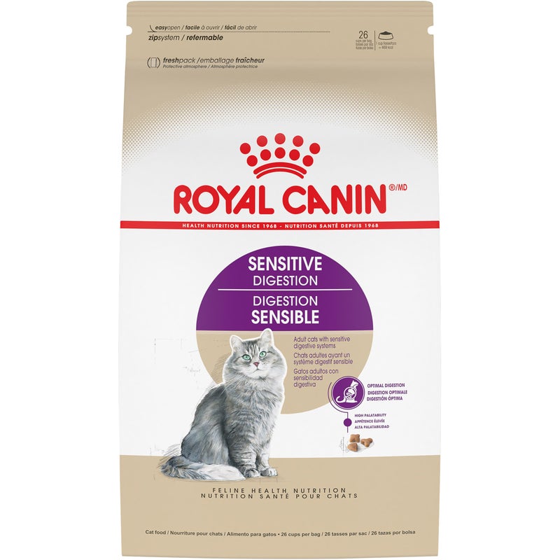 Royal Canin Feline Health Nutrition Sensitive Digestion Adult Dry Cat Food, 7 lb Bag - Image 1