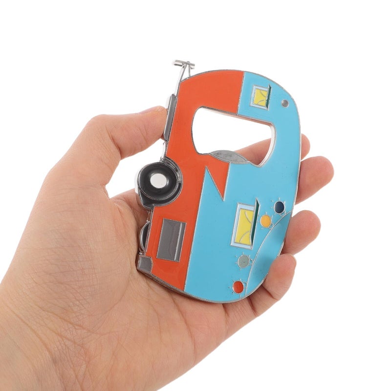 Zinc Alloy Cartoon Keychain Bottle Opener With Fridge Magnet Yellow Blue For Bar Home - Image 5