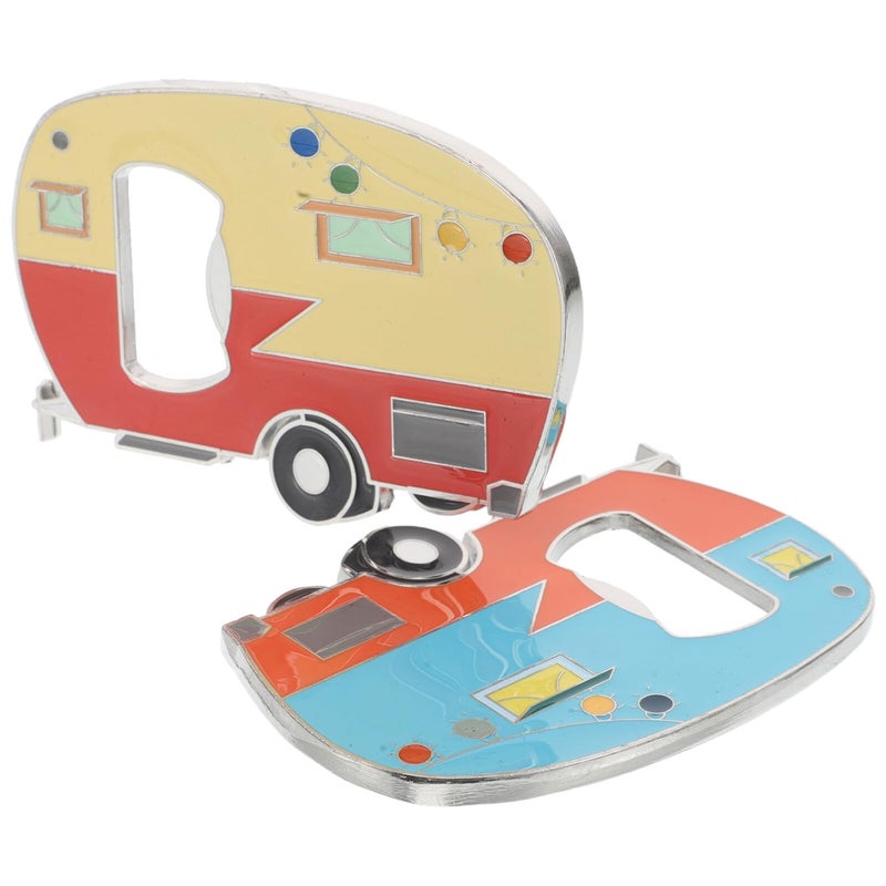 Zinc Alloy Cartoon Keychain Bottle Opener With Fridge Magnet Yellow Blue For Bar Home - Image 2