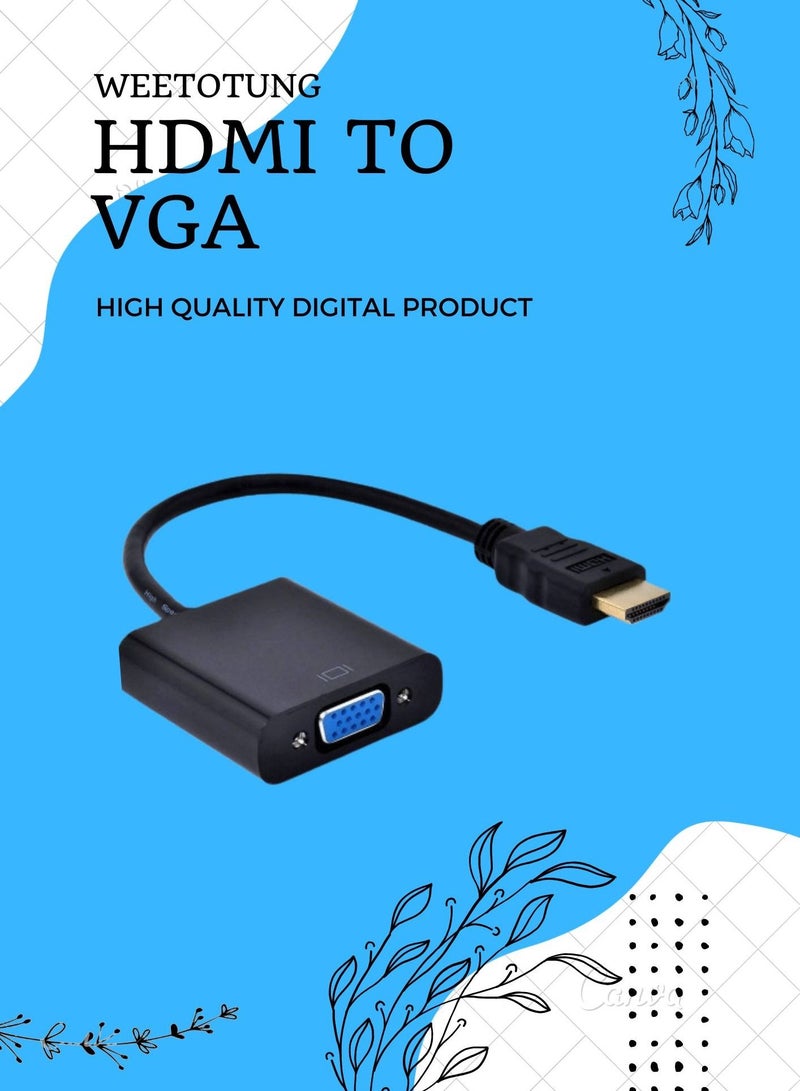 HDMI TO VGA ADAPTER BLACK
