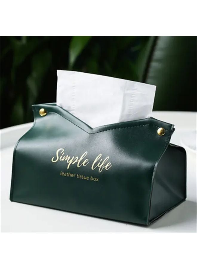 Pink Faux Leather Tissue Box Cover For Home Living Room Hotel And Car - Image 5