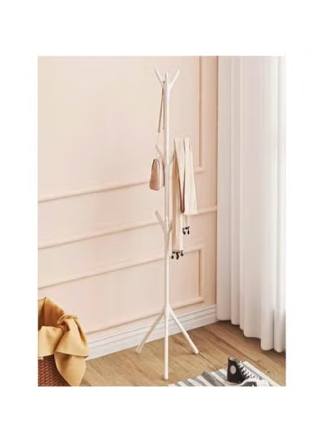 Heavy Duty Coat, Tie and Bag Hanger - Easy Assemble Entryway Storage Hanger, Super Cute and Organized Home Decor (White)  - Image 1