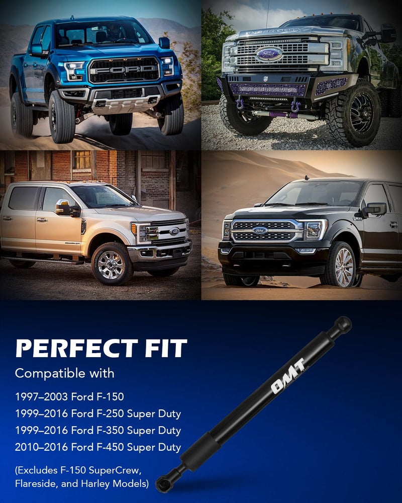 Orion Motor Tech Truck Tailgate Assist, Pickup Tailgate Lift Assist Kit Compatible with 1997 1998 1999 2000 2001 2002 2003 Ford F150, 1999 to 2016 F250 F350 Super Duty, & 2010 to 2016 F450 Super Duty - Image 3