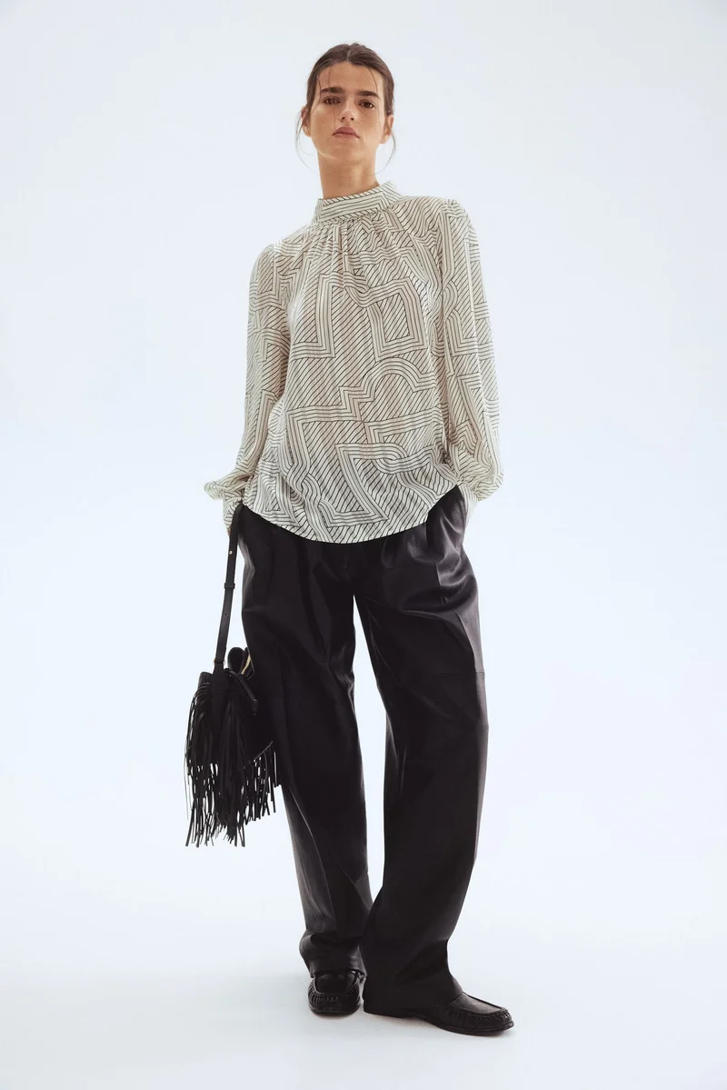 H&M Stand-collar blouse