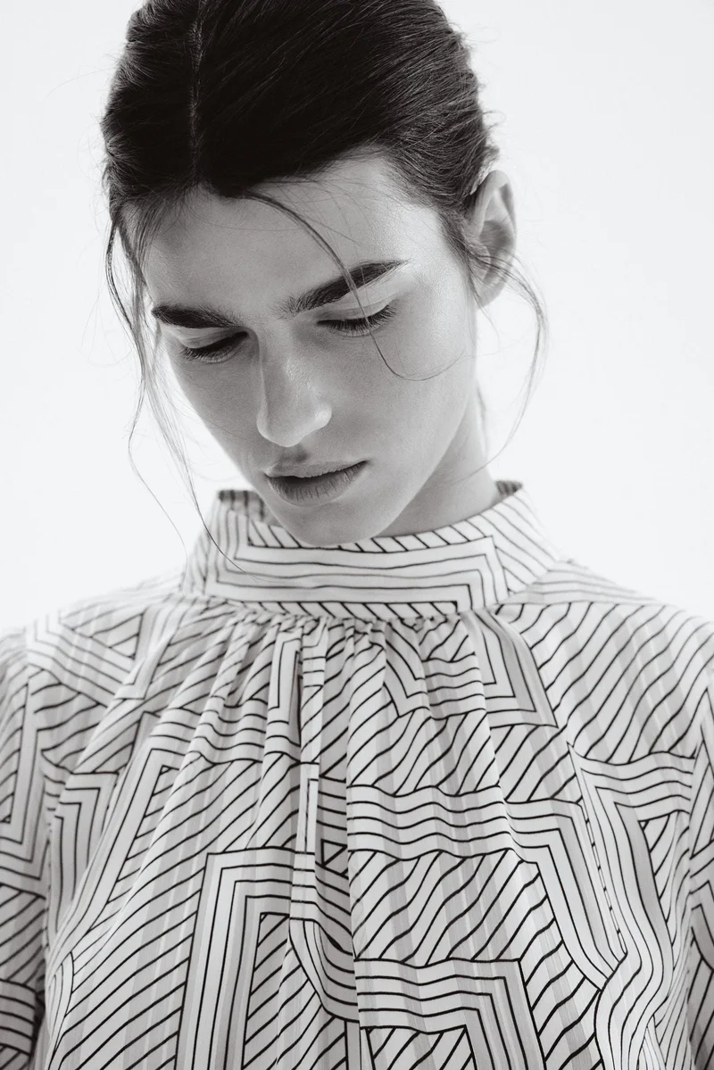 H&M Stand-collar blouse