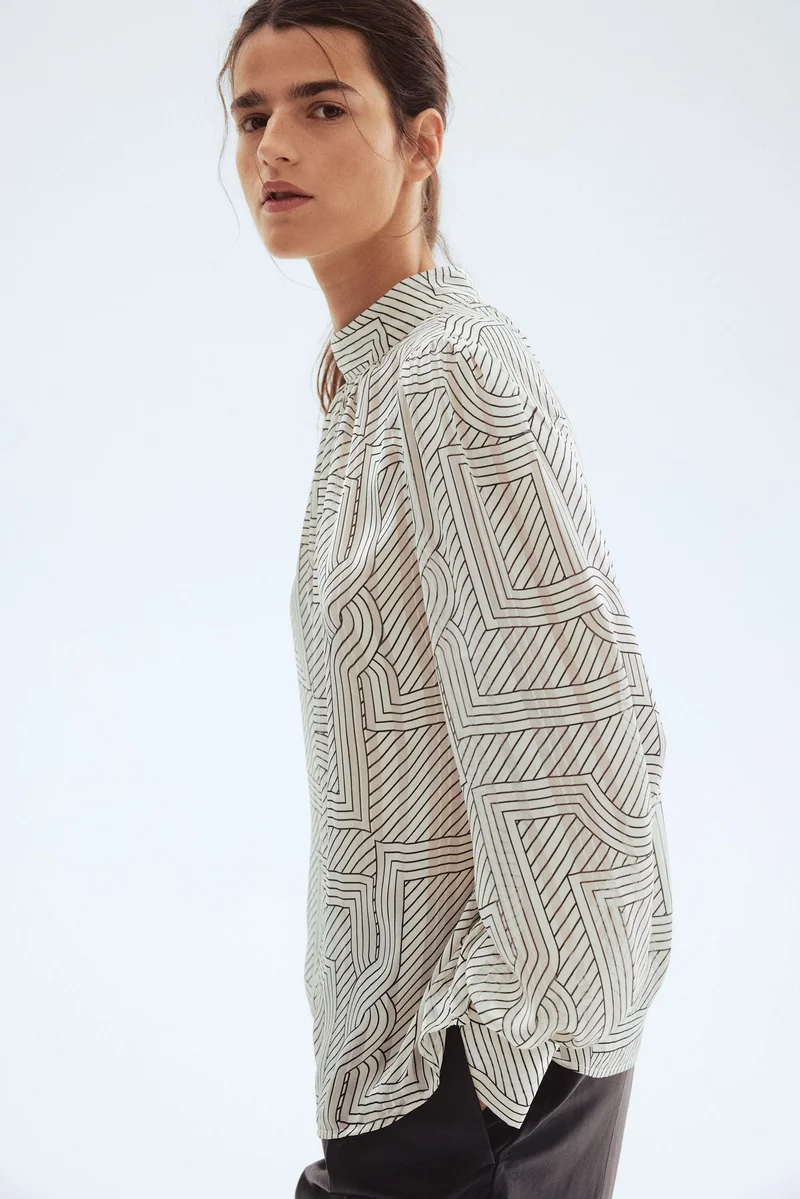 H&M Stand-collar blouse