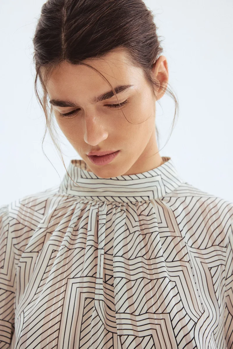 H&M Stand-collar blouse