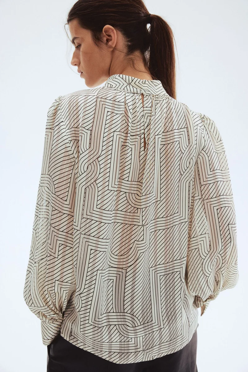 H&M Stand-collar blouse