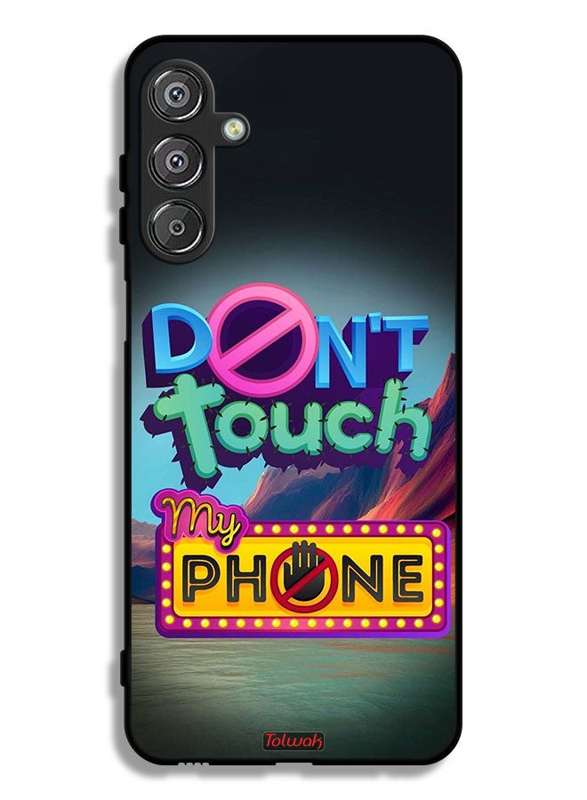 Tolwak Samsung Galaxy M36 Protective Case Cover Do Not Touch My Phone - Image 1