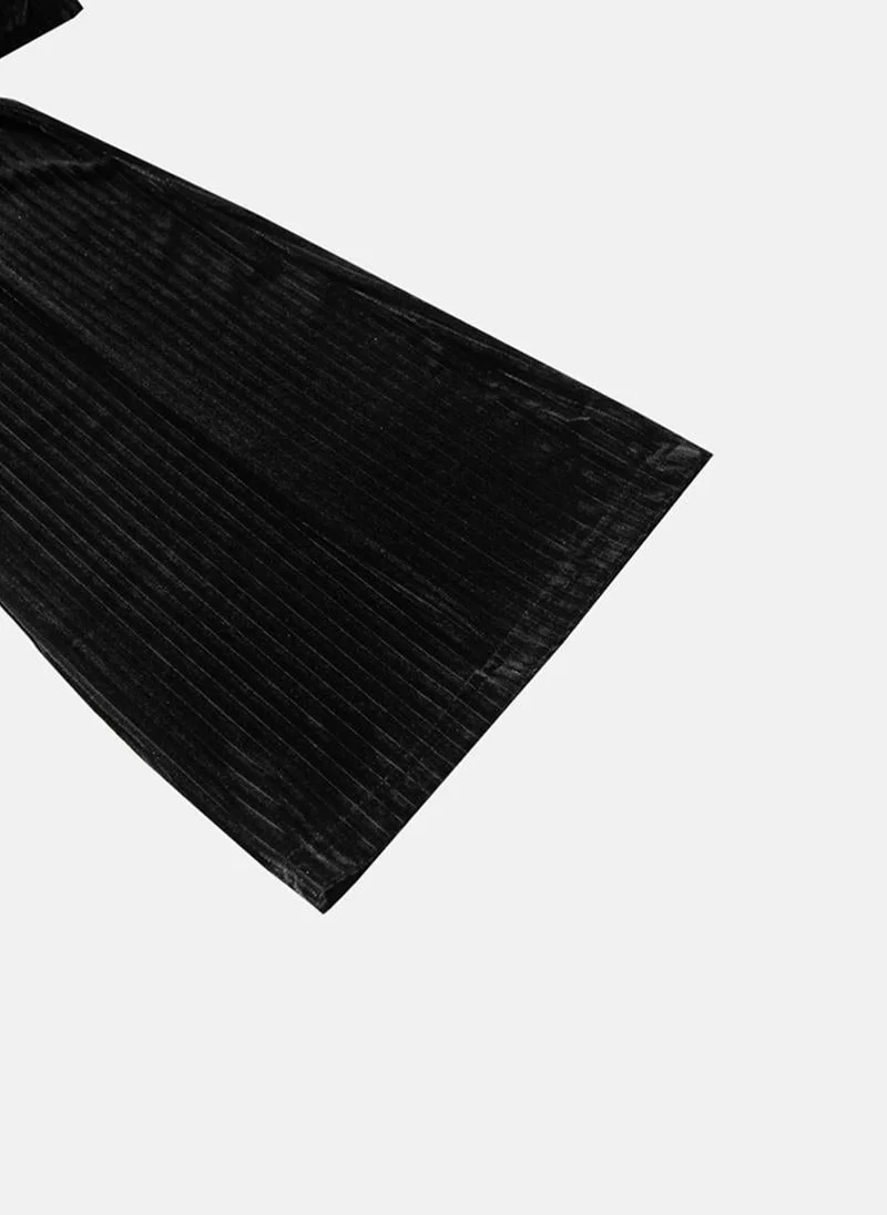 يونيكي Black Striped Trousers