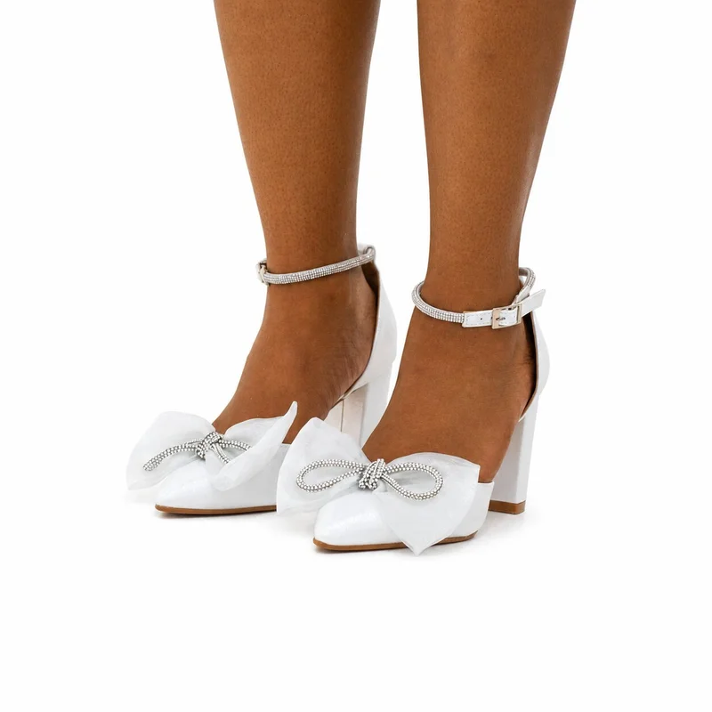 Lamaraparis  TORI SATIN 9CM HEEL WITH NETTED TRIM COURT SHOE for Women | Best Price UAE