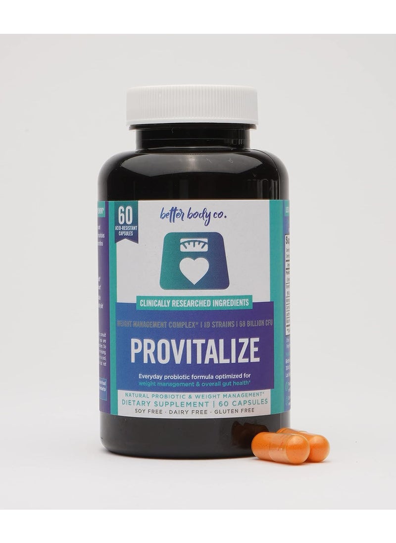 better body co. Original Provitalize Natural Menopause Probiotics For Weight Gain Hot Flashes Night Sweats Low Energy Mood Swings Gut Health  - Image 2