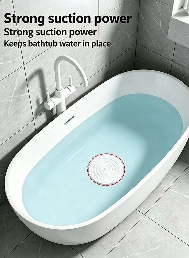 Tub Stopper 2 Pack, 6 inches Large Silicone Drain Plug Hair Stopper Flat Suction Cover for Kitchen Bathroom Accessories and Laundry - Image 5