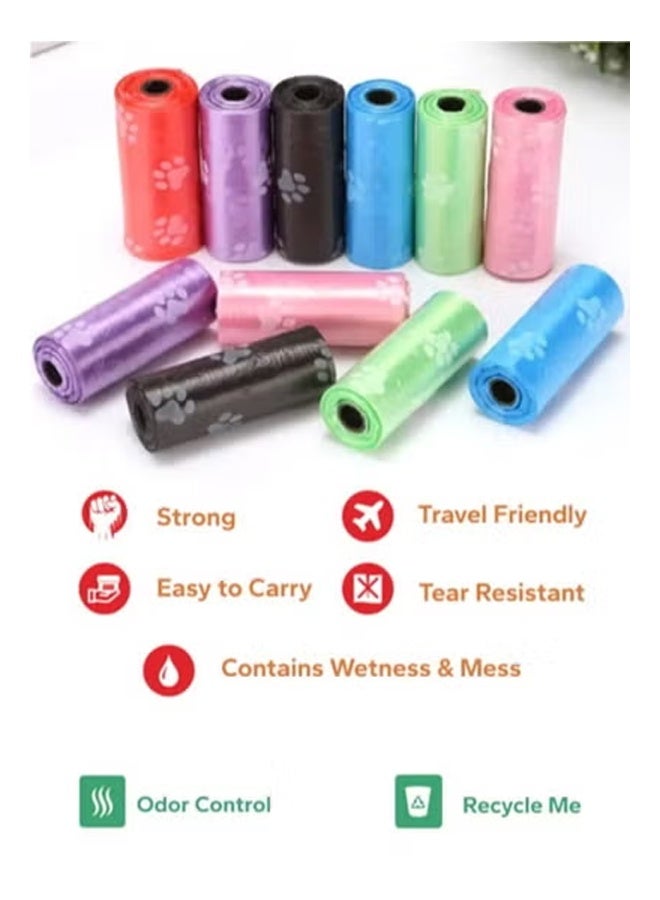 KLNAMAEAAN Pack Of 20 Disposable Bag Refill Rolls Safe And Odour Control - Multicolour - Image 2