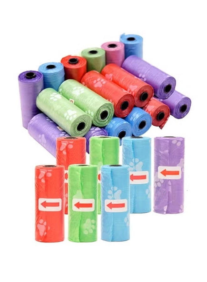 KLNAMAEAAN Pack Of 20 Disposable Bag Refill Rolls Safe And Odour Control - Multicolour - Image 1