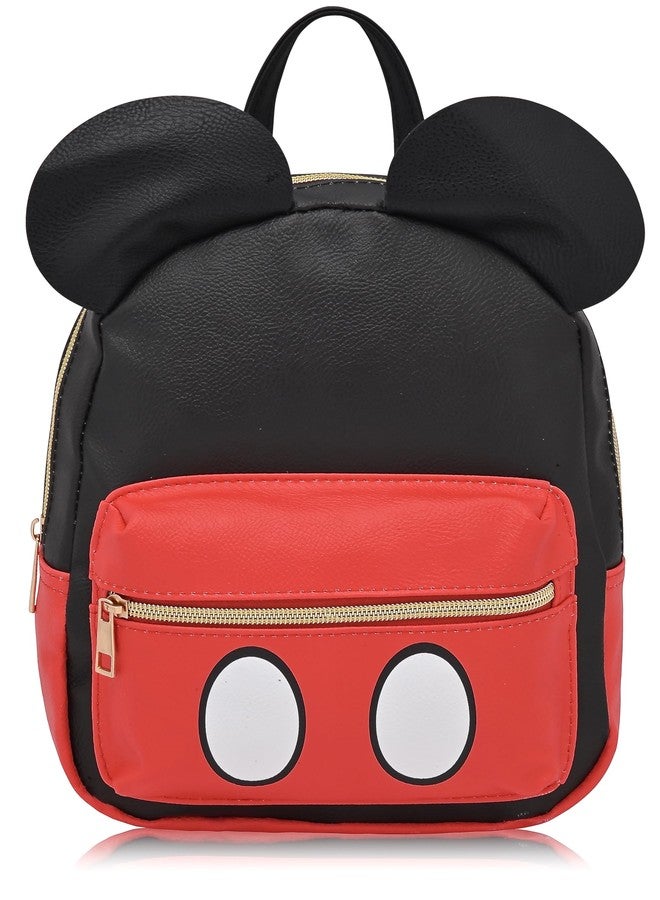 Fast Forward Disney Mickey Mouse Backpack for Women, Men, Unisex | Cute PU Leather 10" Mini Backpack Purse - Image 1
