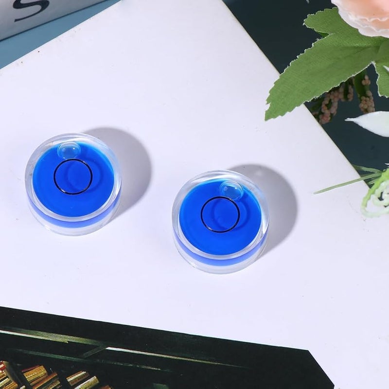 10PCS Blue Acrylic Bubble Levels High Precision Spirit Level For Picture Hanging Calibration - Image 4