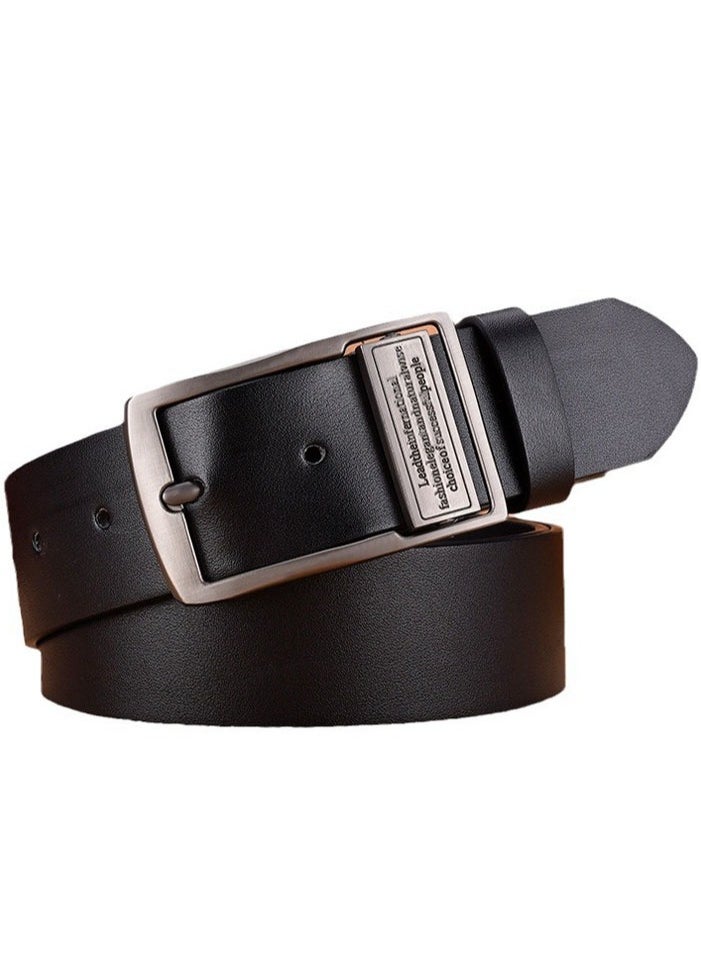 Generic Men's Leather Belt 130cm Long, 3.8cm Wide  - Image 1