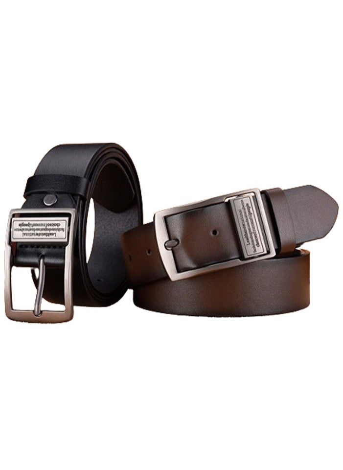 Generic Men's Leather Belt 130cm Long, 3.8cm Wide  - Image 2