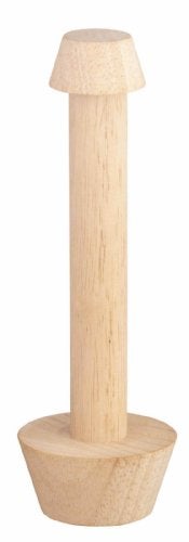 Master Class Double Ended Wooden Pastry Tamper - 4 cm & 6.8 cm - Brown - 5 Year Guarantee - Image 1
