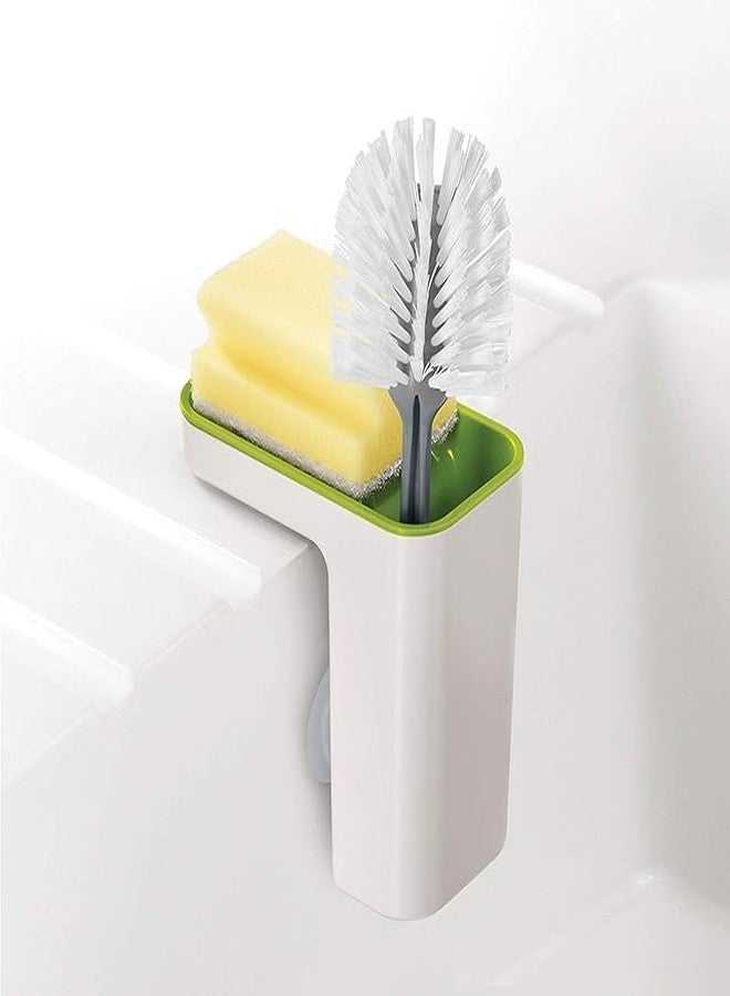 istore Self-Draining Sink Caddy | Kitchen & Bathroom Sink Organizer Pod | Sponge, Soap & Brush Holder with Drainage | Durable, Dishwasher-Safe Sink Storage Rack for Clean and Organized Countertops - Image 1