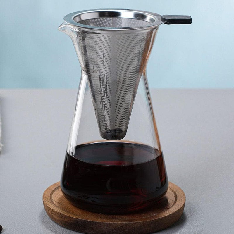 klarako Iced Coffee Cold Brew Drip,Coffee Maker Glass Pot,600ml Espresso Coffee Drip Pot,Cold Brew Coffee Maker Coffee Machine Drip Maker - Image 3