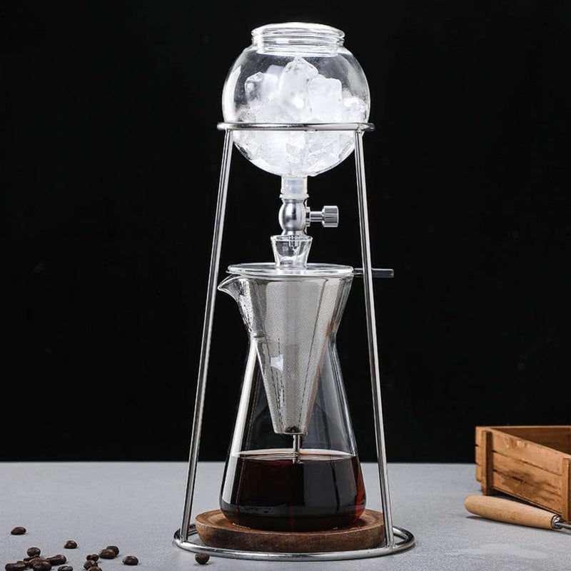klarako Iced Coffee Cold Brew Drip,Coffee Maker Glass Pot,600ml Espresso Coffee Drip Pot,Cold Brew Coffee Maker Coffee Machine Drip Maker - Image 2