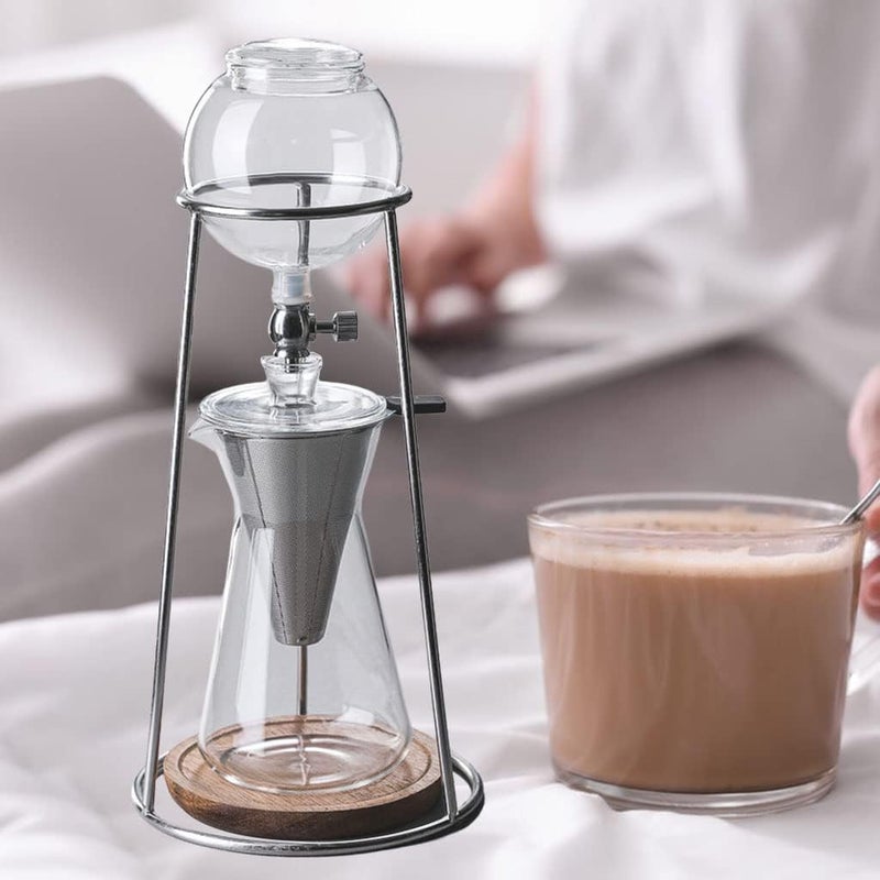 klarako Iced Coffee Cold Brew Drip,Coffee Maker Glass Pot,600ml Espresso Coffee Drip Pot,Cold Brew Coffee Maker Coffee Machine Drip Maker - Image 5