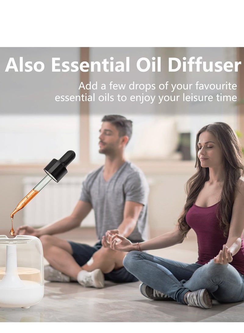 KASTWAVE Mini Cool Mist Humidifier, Top-Fill Cool Humidifier for Baby Room & Home, Top Fill Essential Oil Diffuser, with 7 Ambient Light Settings for Plants, 2 Mist Modes, 440ml - Image 3