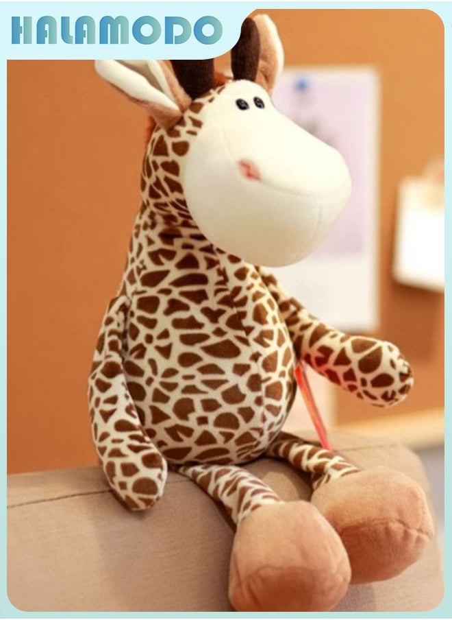 HALAMODO Jungle Animal Party Adorably Soft Giraffe Plush Toy - A Perfect Comfort Doll for Sleep, Ideal Birthday Gift, Decor for Bedroom, Living Room, Desk, and Office Stress - reliever 25cm  - Image 3