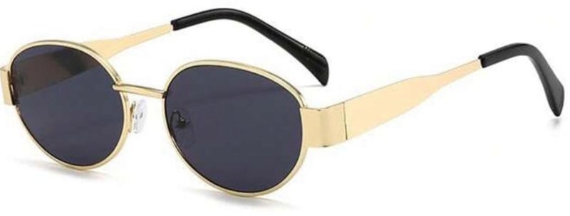 شي إن نظارات شمسية كلاسيكية بتصميم بيضاوي معدني، مناسبة للارتداء الكاجوال - Image 1