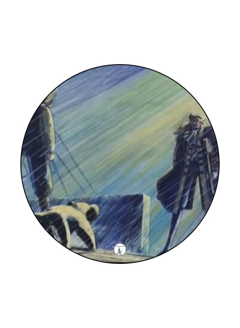 RKN Anime Jazeerat Al Kanz Theme Printed Badge Blue/Black/Green - Image 2